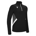 Piave 1/4 Zip Top BLK/WHT XL Teknisk treningsgenser - Unisex