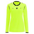 Stephanie Refeere LS shirt NEON YEL XS Dommerdrakt til dame