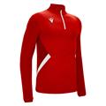 Fraser 1/4 Zip Top RED/WHT S Teknisk treningsgenser - Unisex