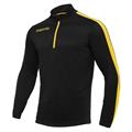 Talent Training 1/4 Zip Top BLK/YEL XS Teknisk treningsgenser  - Unisex